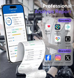 GE Smart Scale for Body Weight: Full Body Composition Analyzer, 50+ Metrics | 8-Electrode Digital Bathroom Scale for Weight Fat BMI Muscle Mass Bluetooth, Highly Accurate Weighing Machine 400lb