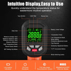 -58°F ~3272°F FKM Infrared Thermometer High Temperature Gun 50:1 Ratio | Digital IR Temp Gun,High Precision-Laser Thermometer Gun for Cooking,Kilns,Forges,Engine,HVAC,Industrial and Home Repair