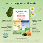 Hyland's Kids Cough Syrup All-in-One Day+Night 2-Pack, Organic (Grape) 8oz