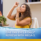 Refresh OPTIVE MEGA-3 PF Lubricant Eye Drops Preservative-Free Artificial Tears, 0.33 fl oz (10mL)