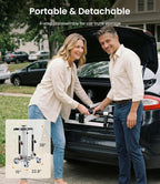 VOCIC Electric Transfer Lift for Car, Portable Folding Patient Lift Transfer Chair, Electric Assist Lift Aid for Seniors, Adults, AY06