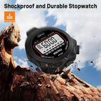 Stopwatch Timer, Digital Stop-Watch for Sports, Black | Multi-function Stopwatch with Single Split/Lap Timing, Button Beep Alarm Clock, Ideal for Coaches Kids PE-teacher