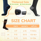Merino Wool Compression Socks for Women Men 15-20 mmHg for flying | Soft & Breathable for Travel, Running