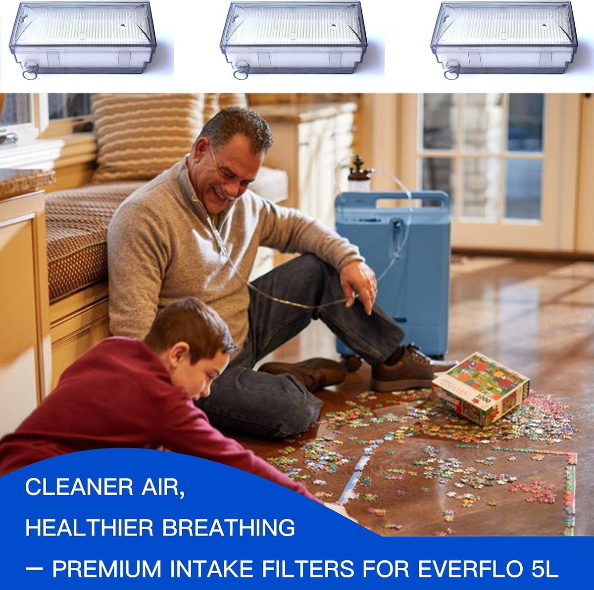 3-Pack EF Intake Filter, Replacement Intake Filter for EF, Accessories