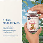 Garden of Life Organics Kids Gummy Vitamins - Fruit - Certified Organic, Non-GMO & Vegan Complete Children's Multi - B12, C & D3 - Gluten, Soy & Dairy Free, 120 Real Fruit Chew Gummies