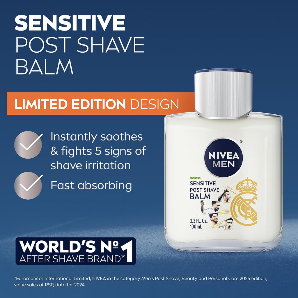 NIVEA MEN Sensitive Post Shave Balm, After Shave Balm for Men, 3.3 FL OZ
