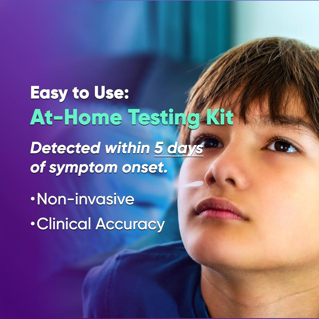 WELLlife COVID-19/Flu A&B Home Test, 3-in-1 Antigen Rapid Test, Results in 10 Minutes,Made-in-USA, Covid Flu Combo Testing Kit, 2 Tests,No Discomfort