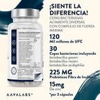 Intestinal Probiotics & Prebiotics - 30x Bacterial Strains - 120 Billion CFU - Intestinal Prebiotics & Probiotics With Zinc - For Women & Men Probiotics - 90 Capsules