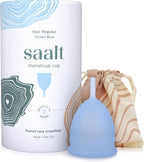Saalt Menstrual Cup, Reusable Period Cup with Carry Bag