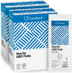 CareStock Abdominal Pads 8x10 in [48-Pack] Sterile ABD Pads, Extra Absorbent, Individually Wrapped, Wound Care First Aid, 24 Count, Pack of 2