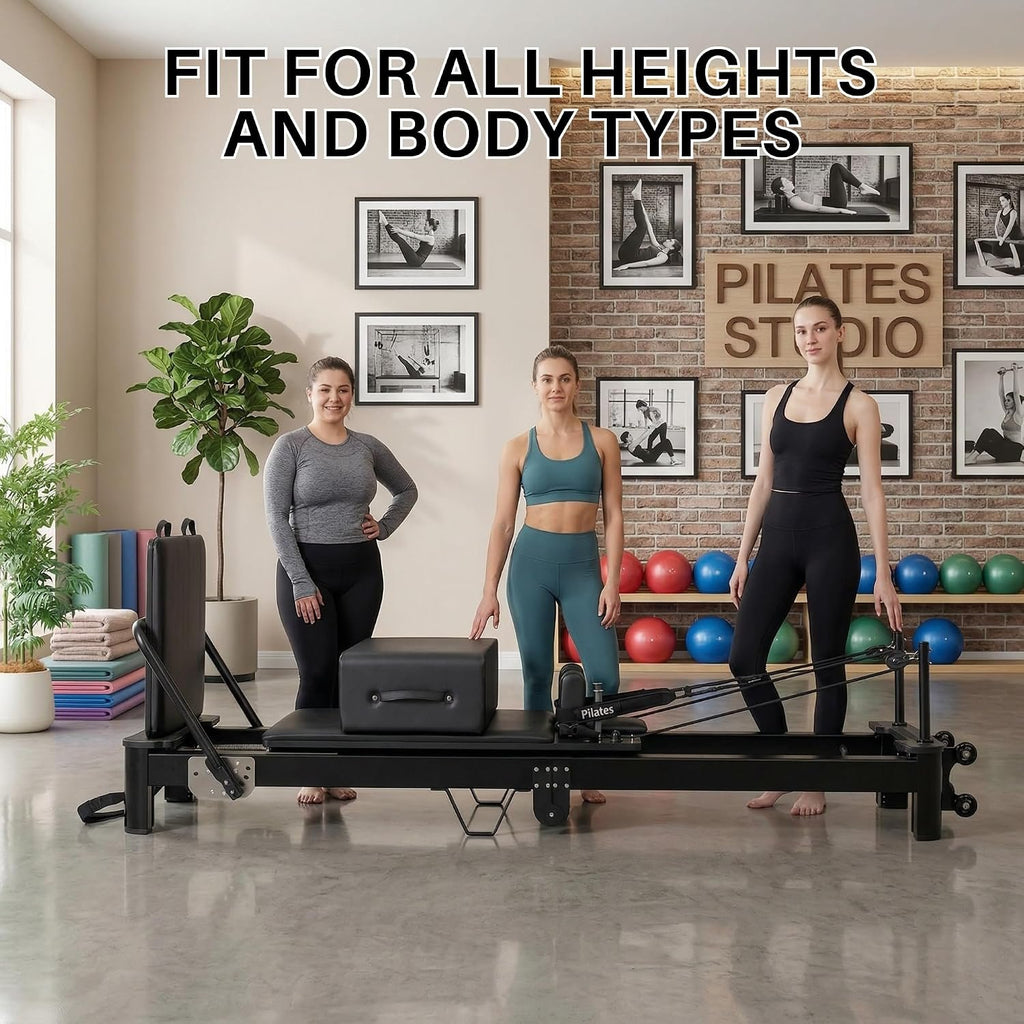 UltraStudio Foldable Pilates Reformer Aluminum Pilates Machine