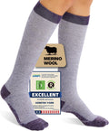 Merino Wool Compression Socks for Women Men 15-20 mmHg for flying