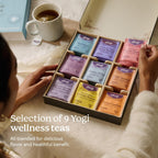 Yogi Get Well Gift Box, 45 Tea Bags (5 Bags per Flavor) | Caffeine-Free Wellness and Immunity Variety Pack with 9 Delicious Herbal Teas, a Thoughtful Tea Gift Set