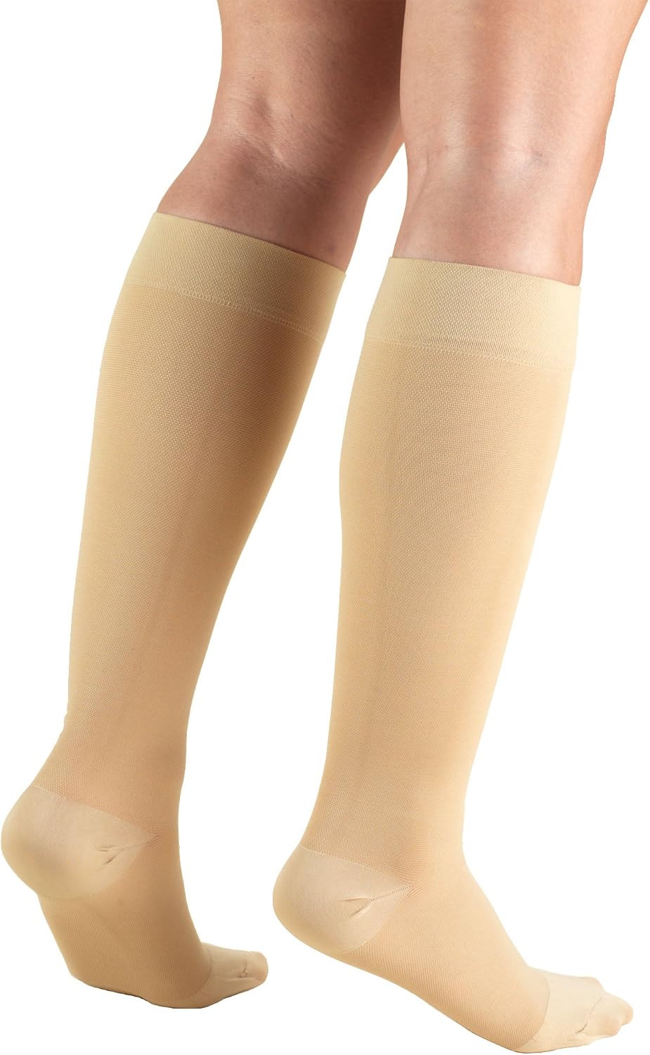 Truform 20-30 mmHg Compression Stockings for Men and Women, Knee High Length, Closed Toe