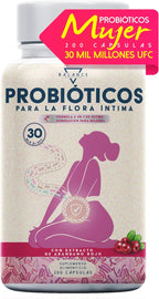 Women's Probiotics - 200 cps | Help for Bacterial Vaginosis, Candida and Cistitus | Intimate Flora Woman Probiotics | 30 Billion CFU/Day, Lactobacillus Reuteri, Rhamnosus, Crispatus, Cranberry