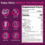 Lactase Enzyme Gummies for Lactose Intolerance, Kids & Adults | 60 Count Chewable Alternative to Lactase Pills - 9,000+ FCC Lactase Enzyme, Vegan, Gluten-Free, Kosher, Made in USA
