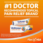 Voltaren Arthritis Pain Gel, One 100 g Tube and one 20 g Travel Size Tube | Prescription Strength Topical Arthritis Pain Relief with Diclofenac, Targets Inflammation, Improves Mobility, Easy Open Cap