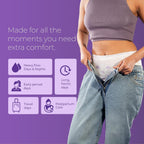 Nua Comfort Period Panties (XL-XXL) | Pack of 5 | Disposable | 360° Coverage | Zero Irritation | 4X Comfort | for Heavy Flow | No rashes | Leakproof | Seamless | 100% Toxic-Free