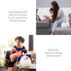 Spectra Baby S1 Plus Premier Portable Rechargeable Breast Pump with Tote Bag and Premium Accessory Kit - 24mm