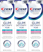 Crest Pro-Health Gum Detoxify Plus Toothpaste 4.5 oz Pack of 3 - Antibacterial Fluoride Toothpaste, Sensitivity Protection, Whitens Teeth, Anticavity, Plaque Control