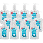 Germ-X Original Hand Sanitizer, 8 Fl Oz (Pack of 12), Less Drying Moisturizing Gel with Vitamin E, No Rinse Formula, Pump Bottle