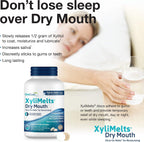 Oracoat XyliMelts for Dry Mouth Night Time or Day - Moisturizing Dry Mouth Adhering Discs, Sugar Free with Xylitol, 100 Count, Slightly Sweet Flavor, 8-Hour Relief