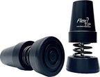 FlexTIP – Round Rubber Replacement Tip for Fashionable Walking Canes – Anti-Shock, Bending, All-Terrain Stability & Traction – Universal Attachment for 3/4” ID Walking Stick, Solid or Aluminum