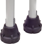 Black Crutch Tips & Cane Tip (Pair of 2) – 1 Size Fits All 3/4" 7/8” Inch - Extreme Grip Heavy Duty Universal Sizing Crutches Shafts Longest Lasting High Performance Rubber Non-Slip