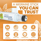 Migrastil Migraine Stick Roll On, Peppermint Oil, Essential Oil Roller USA | With spearmint & lavender, fractionated coconut oil base | Temples, forehead, neck | 10ml glass bottle | TSA-ready, vegan
