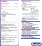 Benadryl Allergy Medicine Liquid, Diphenhydramine HCl, Wild Cherry, 4 fl oz | Antihistamines for Adults, Alcohol-Free, Hay Fever Allergy Relief for Sneezing, Runny Nose, Itchy & Watery Eyes