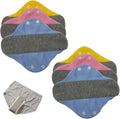 6 Pack Washable Sanitary Pads Reusable Cotton Cloth Pads for All Women