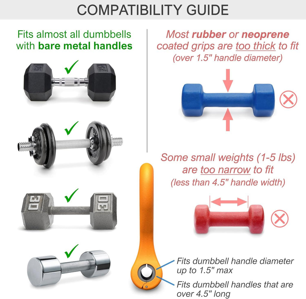 KETTLE GRYP Dumbbell to Kettlebell Grip Converter Handle, Made in USA