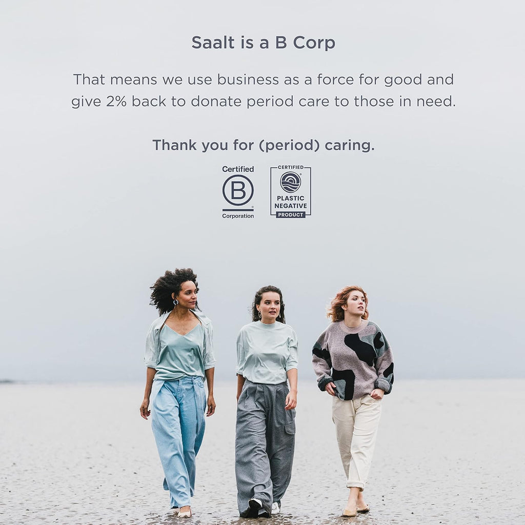 Saalt Menstrual Cup, Reusable Period Cup with Carry Bag