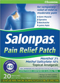 Salonpas Pain Relief Patch, 20 Count (Pack of 1) | Apply For Up to 12 Hour, For Temporary Relief of Mild to Moderate Pain, Backache, Sore Muscles, Strains, Bruises