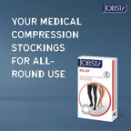 JOBST Relief 20-30 mmHg Knee High Graduated Compression Stockings - Regular Band, Closed Toe