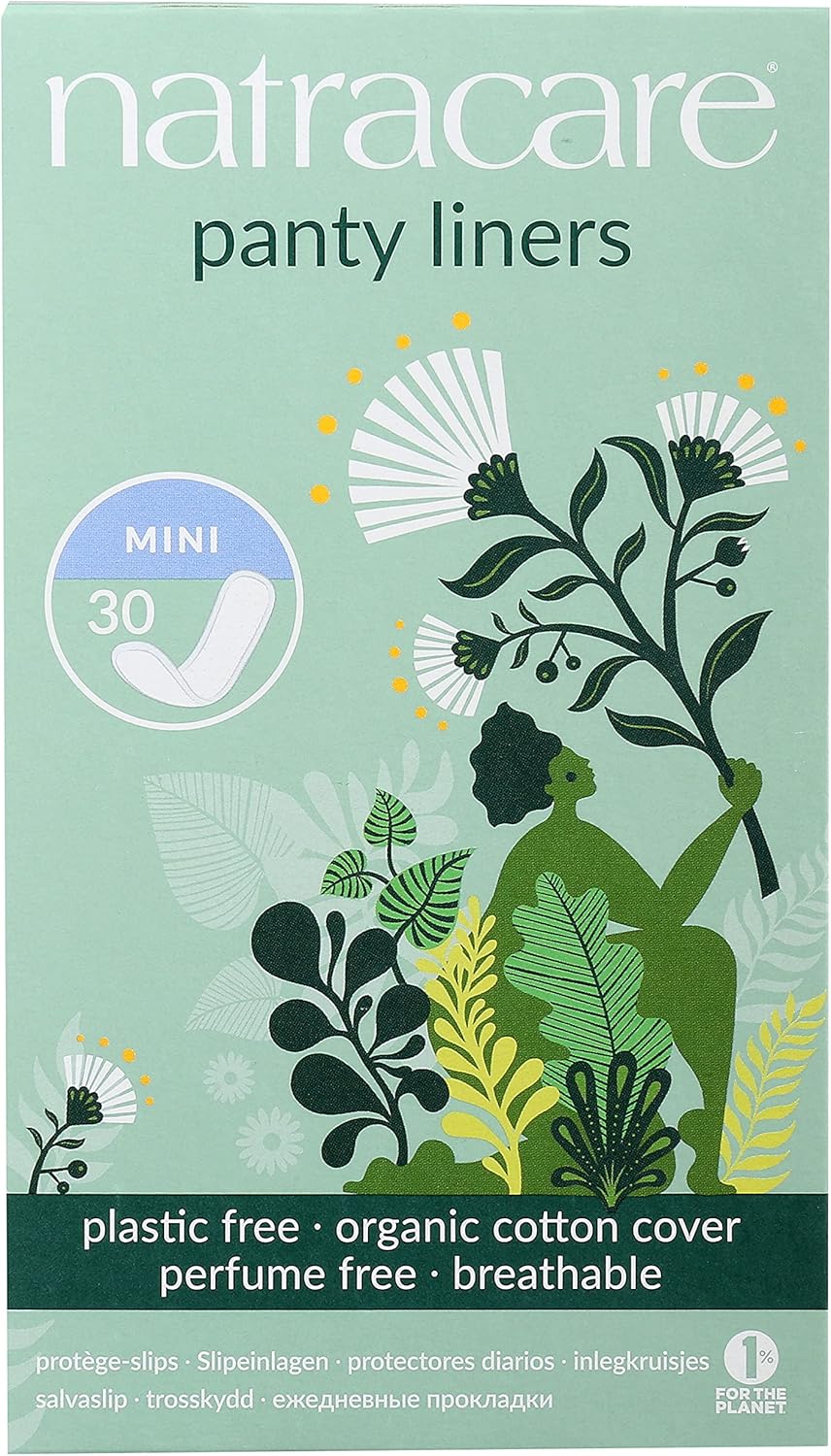 Natracare Mini Panty Liners 30 Pack, 30 count, Pack of 30