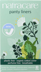Natracare Mini Panty Liners 30 Pack, 30 count, Pack of 30