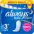 Always Sanitary Pads Overnight 80 pieces 10 pieces