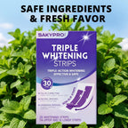 SAKYPRORAL Whitening Strips, Long-Lasting Results, Enamel Safe & Low-Sensitivity, Purple Tooth whitening, Professional Teeth Whitening Strips with Non-Slip Dry Strip Technology, 14 Count (Pack of 1)