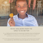 Hevea Loop Menstrual Cup Size 2 (Natural) - Made of 100% Natural Rubber - Softest Menstrual Cup, Use Up to 12 Hours