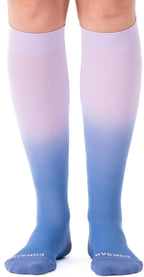 Nylon Knee High Socks - 15-20mmHg Graduated Compression Socks - Soft & Breathable Support Unisex Socks