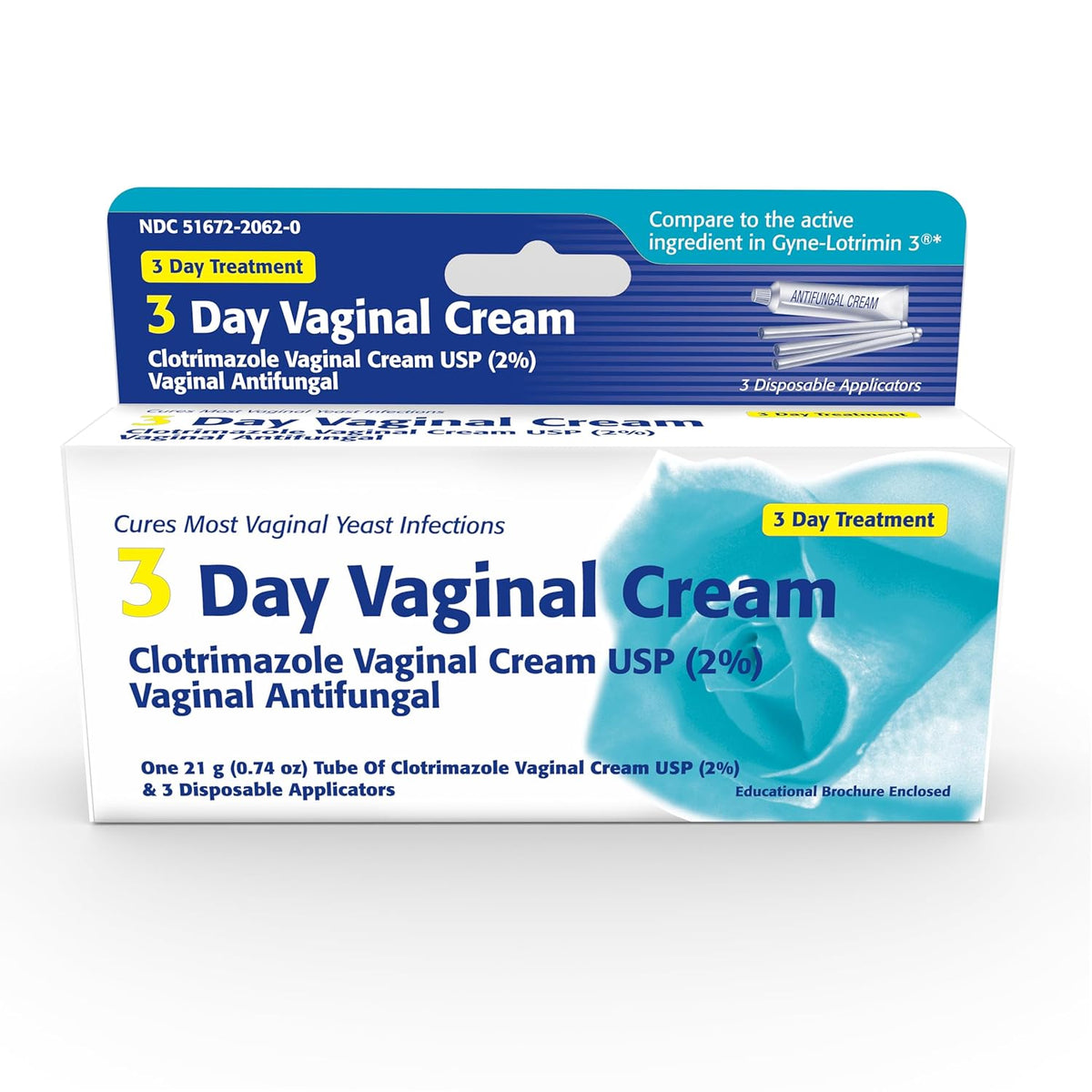 Clotrimazole 3 -Day Vaginal Cream - 0.74 Oz (PACK OF 3)