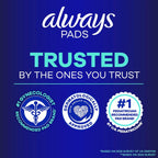 Always Ultra Thin Size 5 Extra Heavy Overnight Pads with Wings Unscented, 34Count, (Pack of 34)