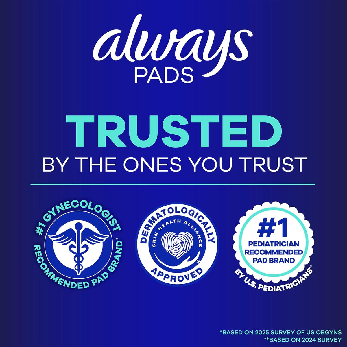 Always Ultra Thin Size 5 Extra Heavy Overnight Pads with Wings Unscented, 34Count, (Pack of 34)