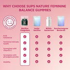 Women's Probiotic Gummies Premium Feminine Balance Gummies for Women – pH Balance Health Support with Probiotics Hawaiian Pineapple Flavor-Vegan & Sugar-Free, 60 Gummies 30 Servings