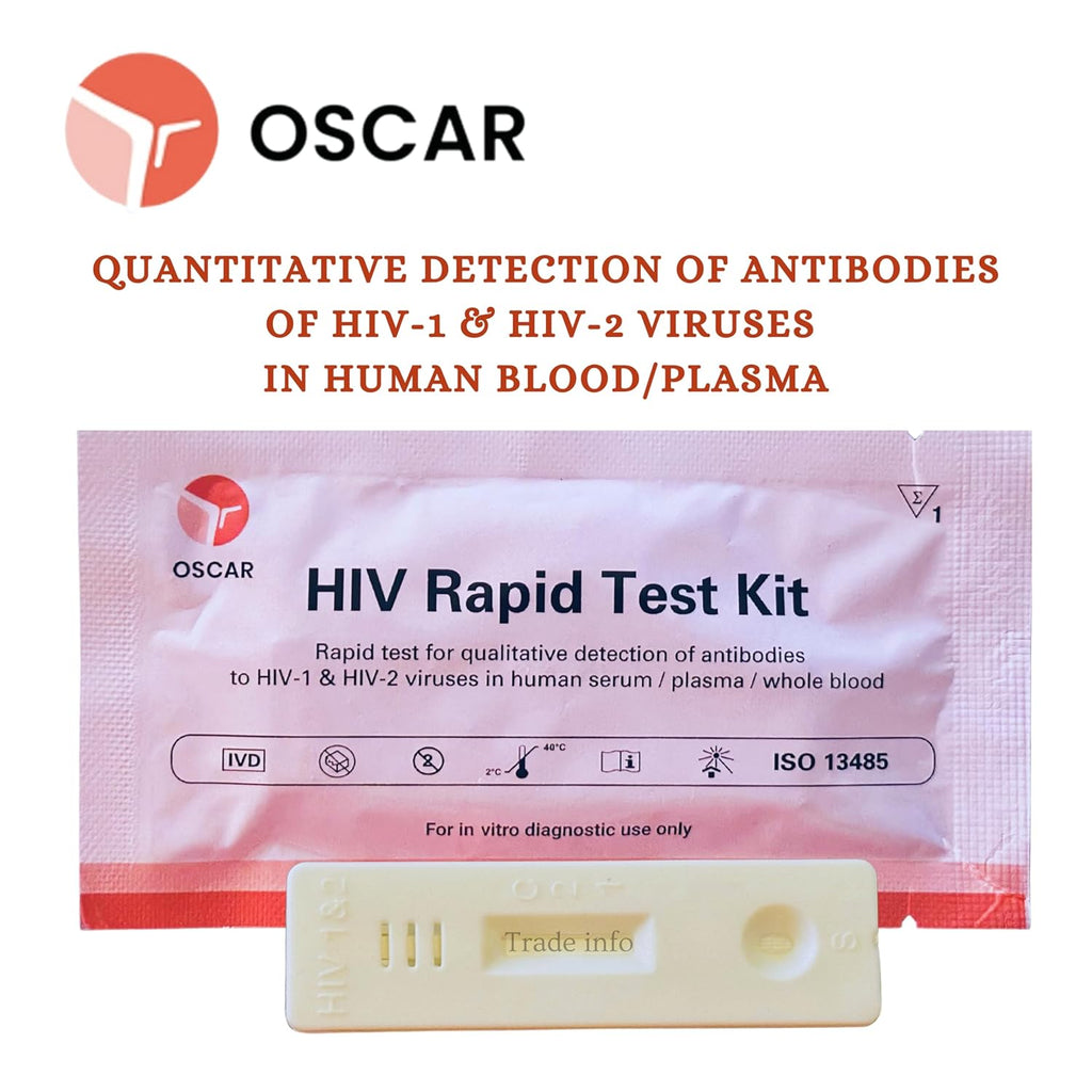 Oscar HIV1 & HIV2 Rapid Home Self-Test Kit (Pack of 4)