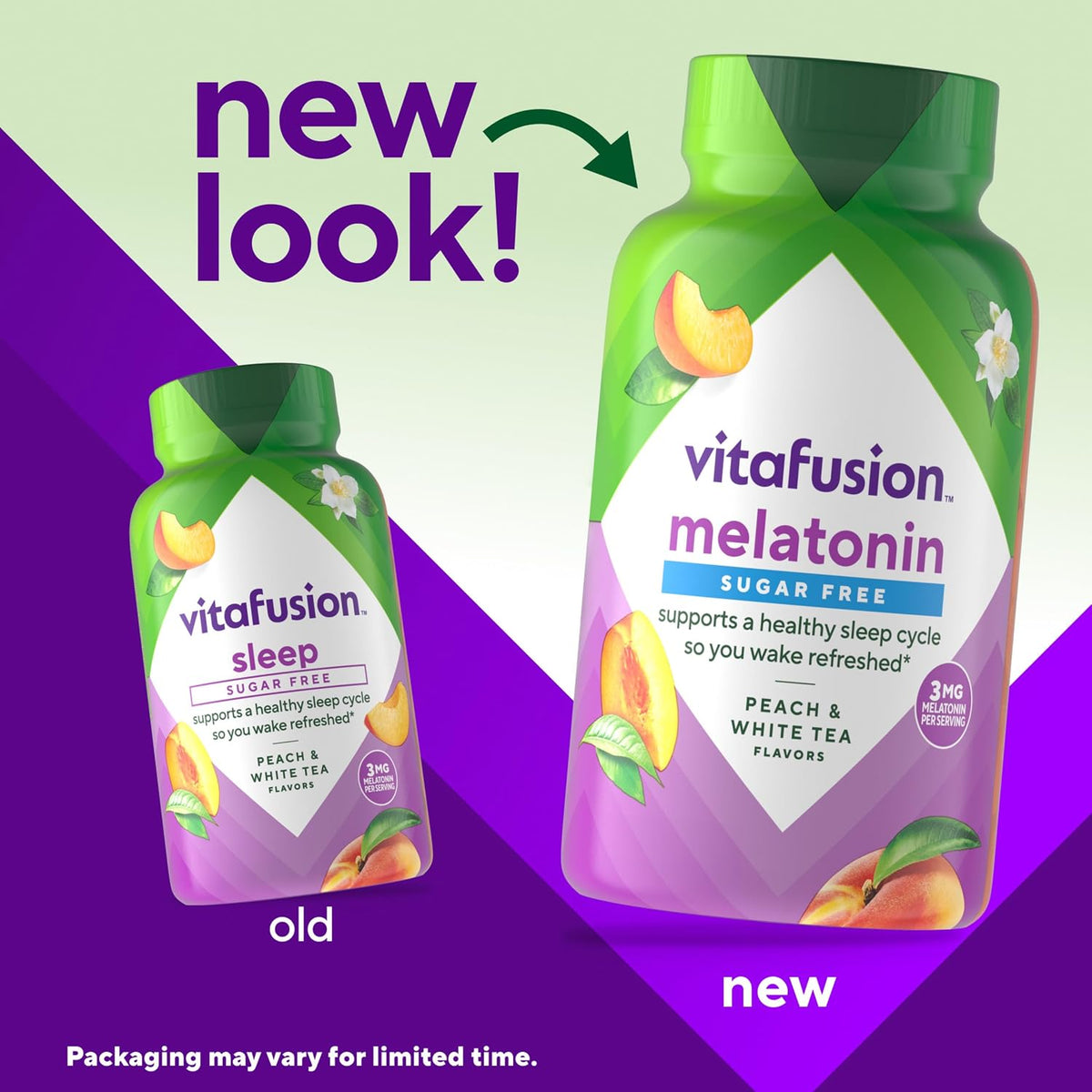 Vitafusion Melatonin Gummies Sugar Free | 3mg Per 2 Gummies| 140 Count