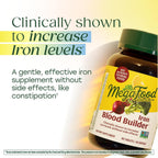 MegaFood Blood Builder Iron Supplement, Energy Support, Vegan, 90 Tablets