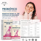Women's Probiotics - 200 cps | Help for Bacterial Vaginosis, Candida and Cistitus | Intimate Flora Woman Probiotics | 30 Billion CFU/Day, Lactobacillus Reuteri, Rhamnosus, Crispatus, Cranberry