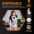 Xpose Safety Plastic Disposable Aprons for Cooking Individually Packaged Durable 1 Mil Waterproof Polyethylene 24" x 48"
